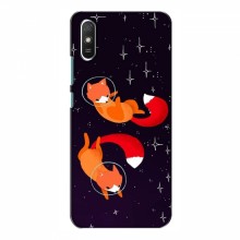 Чехлы с картинкой Лисички для Xiaomi Redmi 9A (VPrint) Лисички космонавты - купить на Floy.com.ua