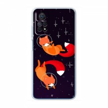 Чехлы с картинкой Лисички для Xiaomi Redmi Note 11 Pro (5G) / 11E Pro (VPrint) Лисички космонавты - купить на Floy.com.ua