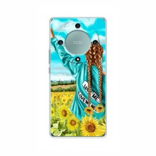 Чехлы для Huawei Honor Magic 5 Lite 5G - с картинкой (Модные) (AlphaPrint) Девушка на поле - купить на Floy.com.ua