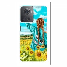 Чехлы для OnePlus ACE (10R) - с картинкой (Модные) (AlphaPrint) Девушка на поле - купить на Floy.com.ua