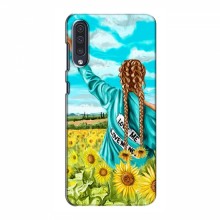 Чехлы для Samsung Galaxy A50 2019 (A505F) - с картинкой (Модные) (AlphaPrint) Девушка на поле - купить на Floy.com.ua