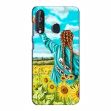 Чехлы для Samsung Galaxy A60 2019 (A605F) - с картинкой (Модные) (AlphaPrint) Девушка на поле - купить на Floy.com.ua