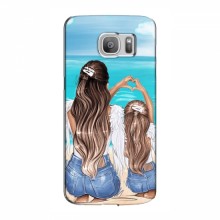 Чехлы для Samsung S7 Еdge, G935 - с картинкой (Модные) (AlphaPrint) Мама и дочь - купить на Floy.com.ua