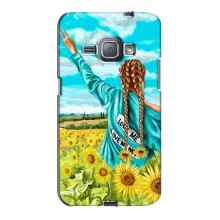 Чехлы для Samsung J1 2016, J120, J120F - с картинкой (Модные) (AlphaPrint) Девушка на поле - купить на Floy.com.ua