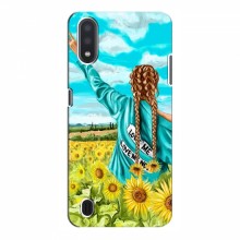 Чехлы для Samsung Galaxy M01 (M015) - с картинкой (Модные) (AlphaPrint) Девушка на поле - купить на Floy.com.ua