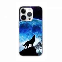Чехлы для iPhone 16 Pro - с картинкой (Стильные) (AlphaPrint) Воет на луну - купить на Floy.com.ua