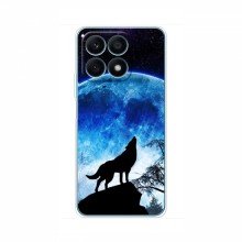 Чехлы для Huawei Honor X8a - с картинкой (Стильные) (AlphaPrint) Воет на луну - купить на Floy.com.ua