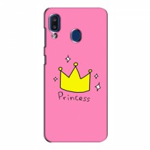 Чехлы для Samsung Galaxy A20 2019 (A205F) - с картинкой (Стильные) (AlphaPrint) Princess - купить на Floy.com.ua