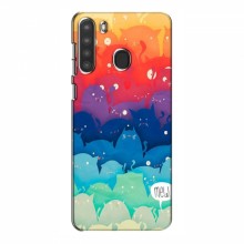 Чехлы для Samsung Galaxy A21 (A215) - с картинкой (Стильные) (AlphaPrint) - купить на Floy.com.ua