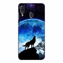 Чехлы для Samsung Galaxy A30 2019 (A305F) - с картинкой (Стильные) (AlphaPrint) Воет на луну - купить на Floy.com.ua