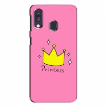 Чехлы для Samsung Galaxy A40 2019 (A405F) - с картинкой (Стильные) (AlphaPrint) Princess - купить на Floy.com.ua