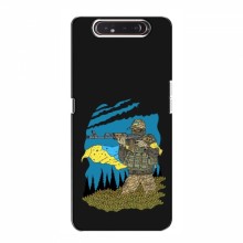 Чехлы с картинкой ЗСУ для Samsung Galaxy A80 2019 ( A805F ) (AlphaPrint) Снайпер - купить на Floy.com.ua
