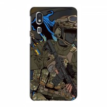 Чехлы с картинкой ЗСУ для Samsung Galaxy A2 Core (AlphaPrint) Воин ЗСУ - купить на Floy.com.ua