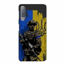 Чехлы с картинкой ЗСУ для Samsung A7-2018, A750 (AlphaPrint) АРТ солдат - купить на Floy.com.ua