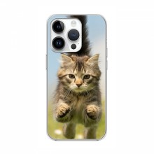 Чехлы с Котиками для Айфон 16 Про Макс (VPrint) Прыжок кота - купить на Floy.com.ua