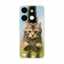 Чехлы с Котиками для Инфиникс Смарт 7 (VPrint) Прыжок кота - купить на Floy.com.ua
