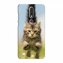 Чехлы с Котиками для Nokia 3.1 Plus (VPrint) Прыжок кота - купить на Floy.com.ua