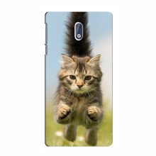 Чехлы с Котиками для Нокиа 3.1 (VPrint) Прыжок кота - купить на Floy.com.ua