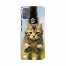 Чехлы с Котиками для Мото G50 (VPrint) Прыжок кота - купить на Floy.com.ua