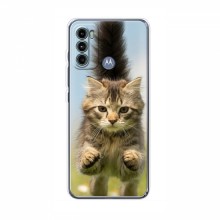 Чехлы с Котиками для Мото G60 (VPrint) Прыжок кота - купить на Floy.com.ua