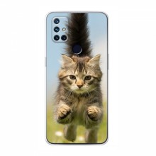Чехлы с Котиками для ВанПлас Норд Н10 5G (VPrint) Прыжок кота - купить на Floy.com.ua