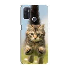 Чехлы с Котиками для Оппо А32 (VPrint) Прыжок кота - купить на Floy.com.ua
