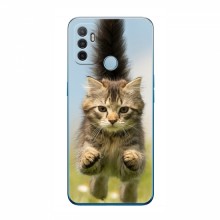 Чехлы с Котиками для Оппо А53 (VPrint) Прыжок кота - купить на Floy.com.ua