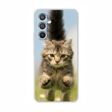 Чехлы с Котиками для Самсунг А05s (VPrint) Прыжок кота - купить на Floy.com.ua