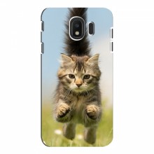 Чехлы с Котиками для Samsung J4 2018 (VPrint) Прыжок кота - купить на Floy.com.ua