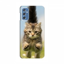 Чехлы с Котиками для Самсунг М52 (5G) (VPrint) Прыжок кота - купить на Floy.com.ua