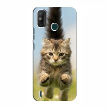 Чехлы с Котиками для TECNO Spark GO (2021) (VPrint) Прыжок кота - купить на Floy.com.ua