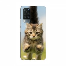 Чехлы с Котиками для Виво Х60 (VPrint) Прыжок кота - купить на Floy.com.ua