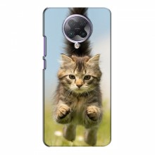 Чехлы с Котиками для Xiaomi Poco F2 Pro (VPrint) Прыжок кота - купить на Floy.com.ua