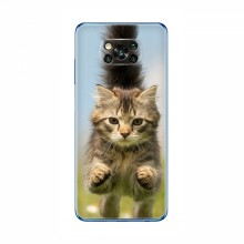Чехлы с Котиками для Поко X3 Про (VPrint) Прыжок кота - купить на Floy.com.ua