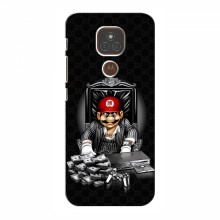 Чехлы с крутыми принтами для Motorola MOTO E7 Plus - (PREMIUMPrint) Супер Марио - купить на Floy.com.ua
