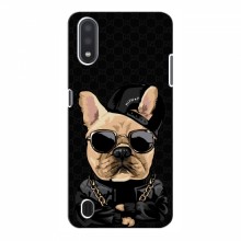 Чехлы с крутыми принтами для Samsung Galaxy A01 Core - (PREMIUMPrint) Стильная собака - купить на Floy.com.ua