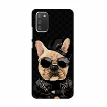 Чехлы с крутыми принтами для Samsung Galaxy A02s - (PREMIUMPrint) Стильная собака - купить на Floy.com.ua