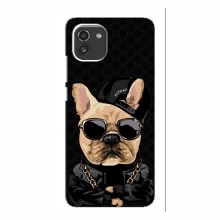 Чехлы с крутыми принтами для Samsung Galaxy A03 (A035) - (PREMIUMPrint) Стильная собака - купить на Floy.com.ua