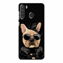 Чехлы с крутыми принтами для Samsung Galaxy A21 (A215) - (PREMIUMPrint) Стильная собака - купить на Floy.com.ua