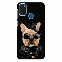 Чехлы с крутыми принтами для Samsung Galaxy A21s - (PREMIUMPrint) Стильная собака - купить на Floy.com.ua