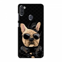 Чехлы с крутыми принтами для Samsung Galaxy M11 - (PREMIUMPrint) Стильная собака - купить на Floy.com.ua