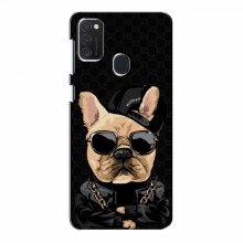 Чехлы с крутыми принтами для Samsung Galaxy M21 - (PREMIUMPrint) Стильная собака - купить на Floy.com.ua