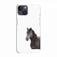 Чехлы с Лошадью для Айфон 15 (VPrint) Черный Конь - купить на Floy.com.ua
