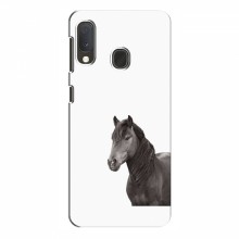 Чехлы с Лошадью для Samsung Galaxy A20e (VPrint) Черный Конь - купить на Floy.com.ua