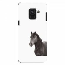 Чехлы с Лошадью для Samsung A8 Plus , A8 Plus 2018, A730F (VPrint) Черный Конь - купить на Floy.com.ua