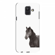 Чехлы с Лошадью для Samsung A6 2018, A600F (VPrint) Черный Конь - купить на Floy.com.ua