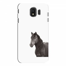Чехлы с Лошадью для Samsung J4 2018 (VPrint) Черный Конь - купить на Floy.com.ua