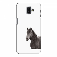 Чехлы с Лошадью для Samsung J6 Plus, J6 Плюс 2018 (J610) (VPrint) Черный Конь - купить на Floy.com.ua
