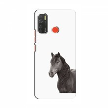 Чехлы с Лошадью для TECNO Spark 5 Pro (VPrint) Черный Конь - купить на Floy.com.ua
