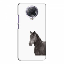 Чехлы с Лошадью для Xiaomi Poco F2 Pro (VPrint) Черный Конь - купить на Floy.com.ua